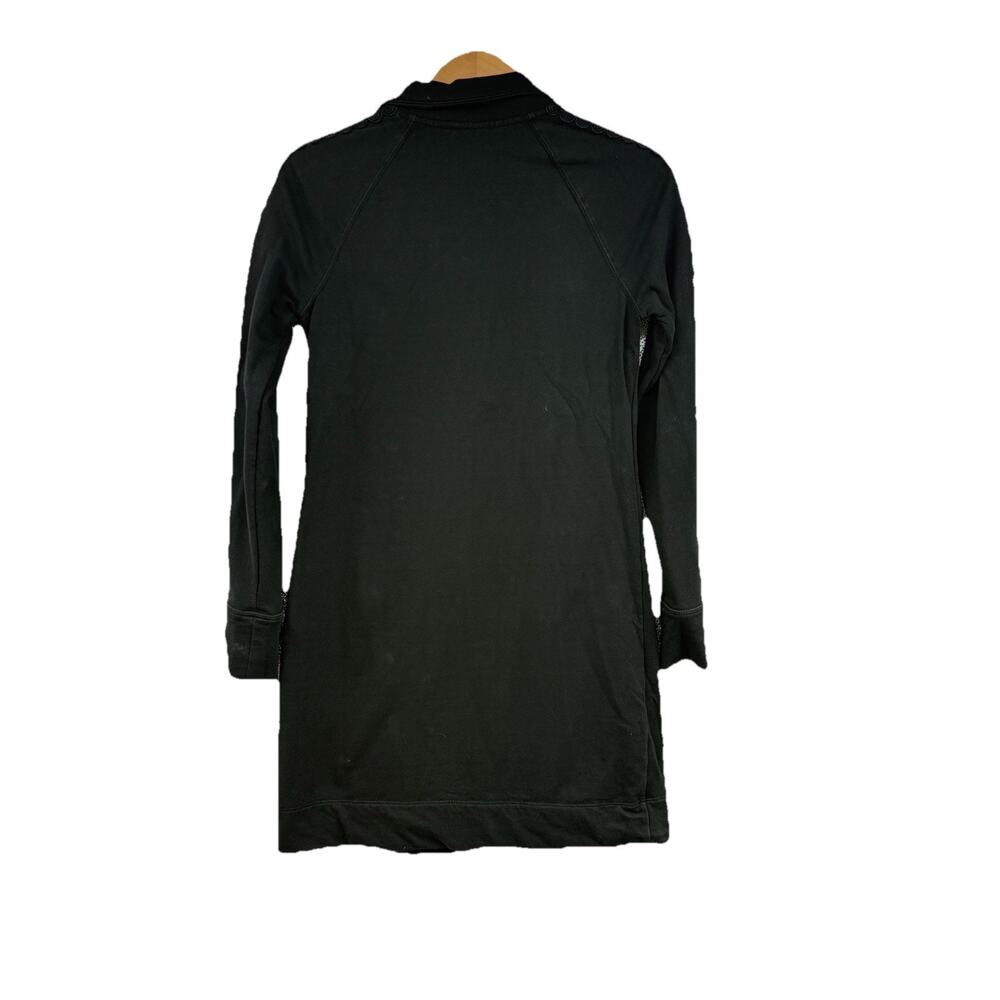Lilly Pulitzer Skipper Solid Popover Shirt Dress Black Gold Zipper Onyx Size XXS - Picture 7 of 10